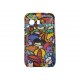 Coque pour Samsung Galaxy Y/S5360 personnages multicolores + film protection écran offert