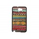 Coque pour Samsung Galaxy Note 2/N7100 "Maya" version 3 contour noir + film protection écran offert