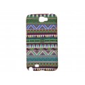 Coque pour Samsung Galaxy Note 2/N7100 "Maya" verte + film protection écran offert