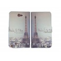 Pochette pour Samsung Galaxy Note 2 / N7100 simili-cuir tour Eiffel Paris+ film protectin écran