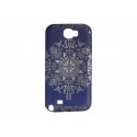 Coque violette pour Samsung Galaxy Note 2/N7100 étoile + film protection écran offert