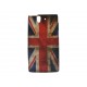 Coque silicone pour Sony Xperia Z drapeau UK/Angleterre vintage + film protection écran