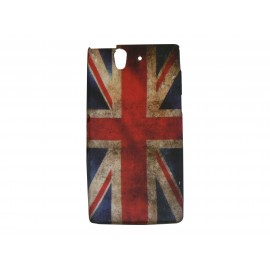 Coque silicone pour Sony Xperia Z drapeau UK/Angleterre vintage + film protection écran