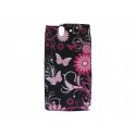 Coque silicone pour Sony Xperia Z papillons roses + film protection écran
