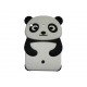Coque silicone pour Ipad Mini panda oreilles noires + film protection écran offert