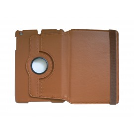 Pochette Ipad Mini simili-cuir marron + film protection écran offert