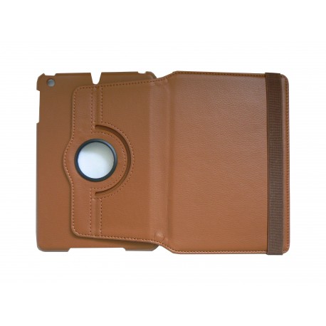 Pochette Ipad Mini simili-cuir marron + film protection écran offert