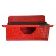 Pochette Ipad Mini simili-cuir serpent rouge + film protection écran offert