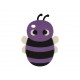 Coque silicone pour Ipod Touch 4 abeille violette + film protection écran