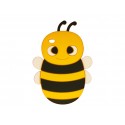 Coque silicone pour Ipod Touch 4 abeille jaune + film protection écran