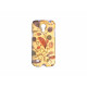 Coque TPU pour Samsung Galaxy S4 Mini / I9190 fleurs marrons + film protection écran offert