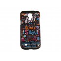 Coque pour Samsung Galaxy S4 Mini / I9190 journal  + film protection écran offert