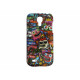 Coque pour Samsung Galaxy S4 Mini / I9190 personnages multicolores + film protection écran offert