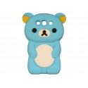 Coque silicone pour Samsung Galaxy S3 / I9300 ourson bleu turquoise + film protection écran offert