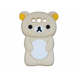 Coque silicone pour Samsung Galaxy S3 / I9300 ourson beige + film protection écran offert