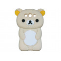 Coque silicone pour Samsung Galaxy S3 / I9300 ourson beige + film protection écran offert