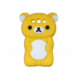 Coque silicone pour Samsung Galaxy S3 / I9300 ourson jaune + film protection écran offert