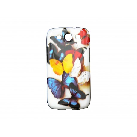 Coque pour Samsung Galaxy S3 / I9300 papillons multicolores + film protection écran offert