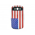 Coque pour Samsung Galaxy S3 / I9300 drapeau USA/Etats-Unis version 3 + film protection écran offert