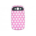 Coque pour Samsung Galaxy S3 / I9300 rose têtes de mort + film protection écran offert