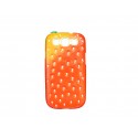 Coque TPU pour Samsung Galaxy S3 / I9300 fraise rouge + film protection écran offert