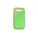 Coque TPU pour Samsung Galaxy S3 / I9300 fraise verte + film protection écran offert