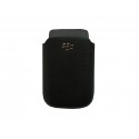 Etui en cuir noir Blackberry Torch 9800 + film protection écran