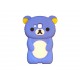 Coque silicone pour Samsung Galaxy Trend/S7560 ourson bleu+ film protection écran offert