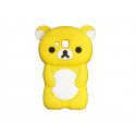 Coque silicone pour Samsung Galaxy Trend/S7560 ourson jaune + film protection écran offert