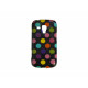 Coque TPU pour Samsung Galaxy Trend/S7560 noir à pois multicolores + film protection écran offert