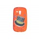 Coque silicone rouge pour Samsung Galaxy Trend/S7560 chapeau noir+ film protection écran offert