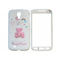 Coque semi-intégrale pour Samsung Galaxy S4/I9500 ourson rose+ film protection écran offert