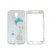 Coque semi-intégrale pour Samsung Galaxy S4/I9500 nud bleu+ film protection écran offert