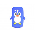 Coque silicone pour Samsung Galaxy Trend/S7560 pingouin bleu + film protection écran offert