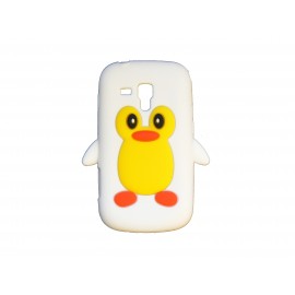 Coque silicone pour Samsung Galaxy Trend/S7560 pingouin blanc + film protection écran offert