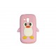 Coque silicone pour Samsung Galaxy Trend/S7560 pingouin rose clair+ film protection écran offert