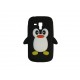 Coque silicone pour Samsung Galaxy Trend/S7560 pingouin noir+ film protection écran offert