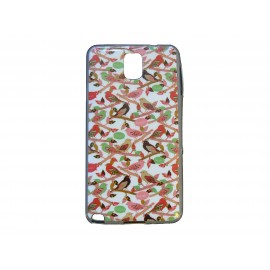 Coque pour Samsung Galaxy Note 3/N9000 petits oiseaux + film protection écran offert