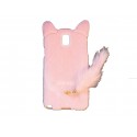 Coque pour Samsung Galaxy Note 3/N9000 oreilles de chat rose clair+ film protection écran offert