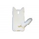 Coque pour Samsung Galaxy Note 3/N9000 oreilles de chat blanc+ film protection écran offert