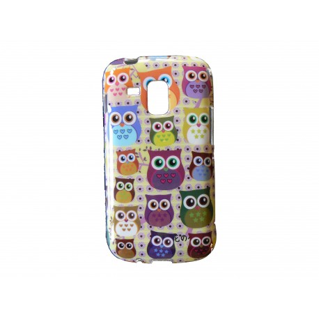 Coque TPU pour Samsung Galaxy Trend/S7560 hiboux multicolores + film protection écran offert