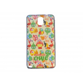 Coque TPU pour Samsung Galaxy Note 3/N9000 oiseaux multicolores  + film protection écran offert