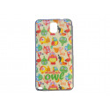 Coque TPU pour Samsung Galaxy Note 3/N9000 oiseaux multicolores  + film protection écran offert