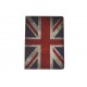 Pochette Ipad Air drapeau UK/Angleterre vintage + film protection écran