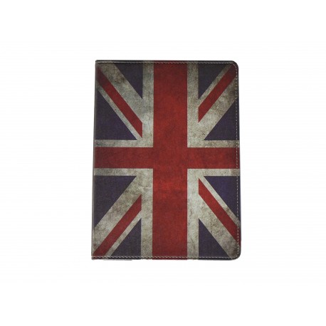 Pochette Ipad Air drapeau UK/Angleterre vintage + film protection écran