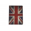 Pochette Ipad Air drapeau UK/Angleterre vintage + film protection écran