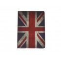 Pochette Ipad Air drapeau UK/Angleterre vintage + film protection écran