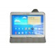 Pochette pour Samsung Tab 3 10.1 P5200 simili-cuir blanche + film protection écran