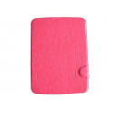 Pochette pour Samsung Tab 3 10.1 P5200 simili-cuir rose bonbon + film protection écran