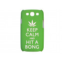 Coque pour Samsung Galaxy S3 / I9300 verte "keep calm" + film protection écran offert